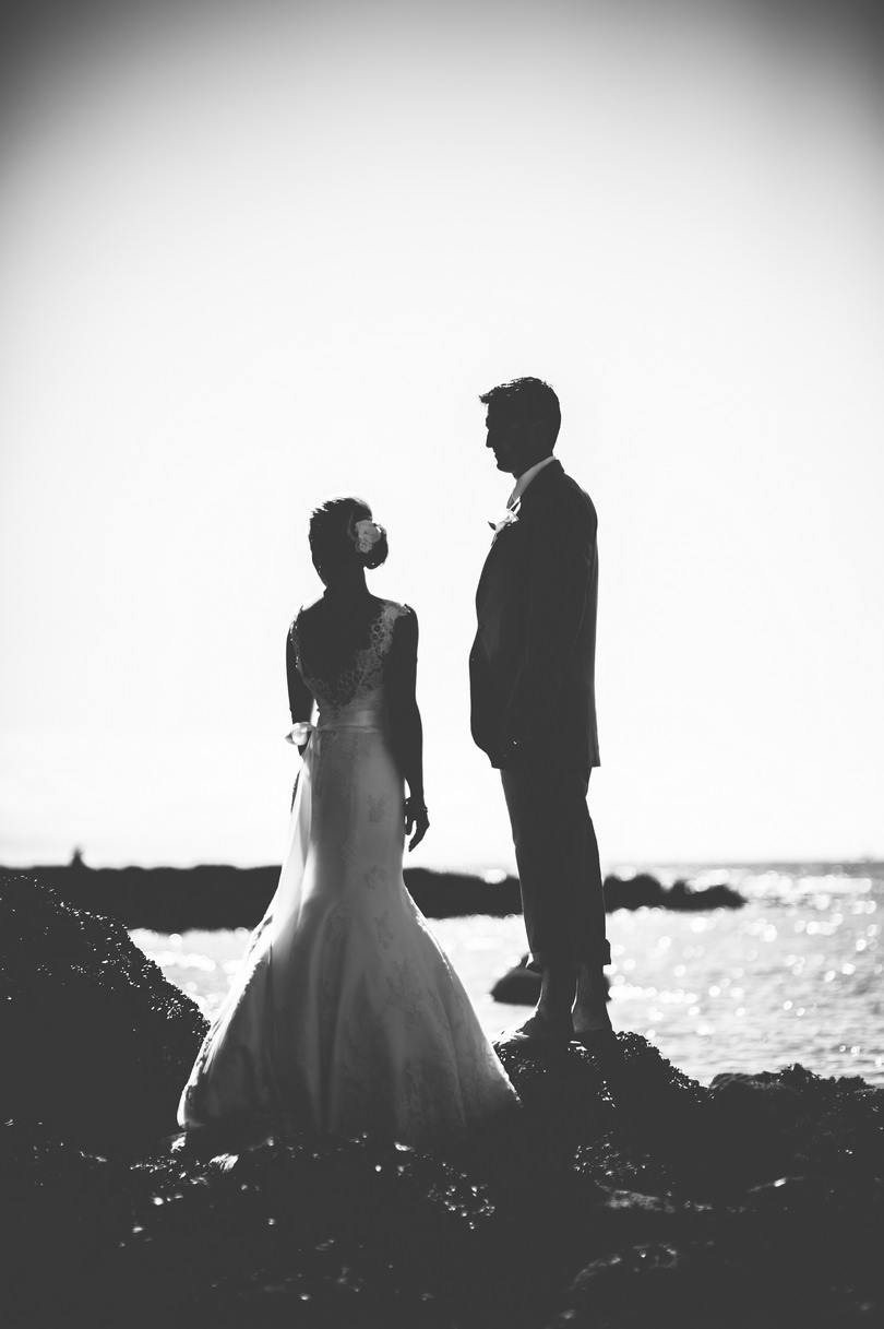 unique black and white wedding photography vancouver