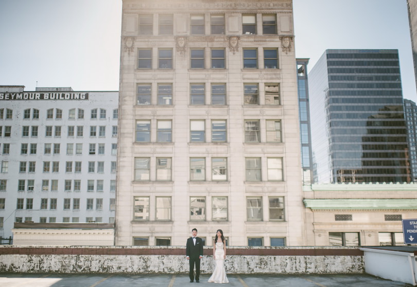 Downtown Vancouver wedding photography