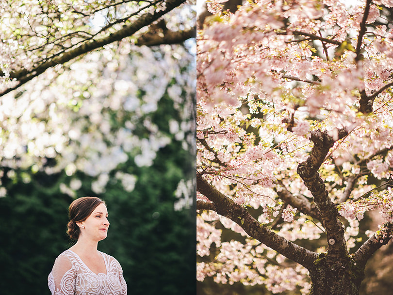 vancouver wedding in ubc in spring
