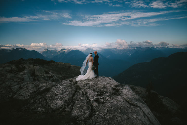 Chris & Ann // Mountaintop Helicopter Elopement