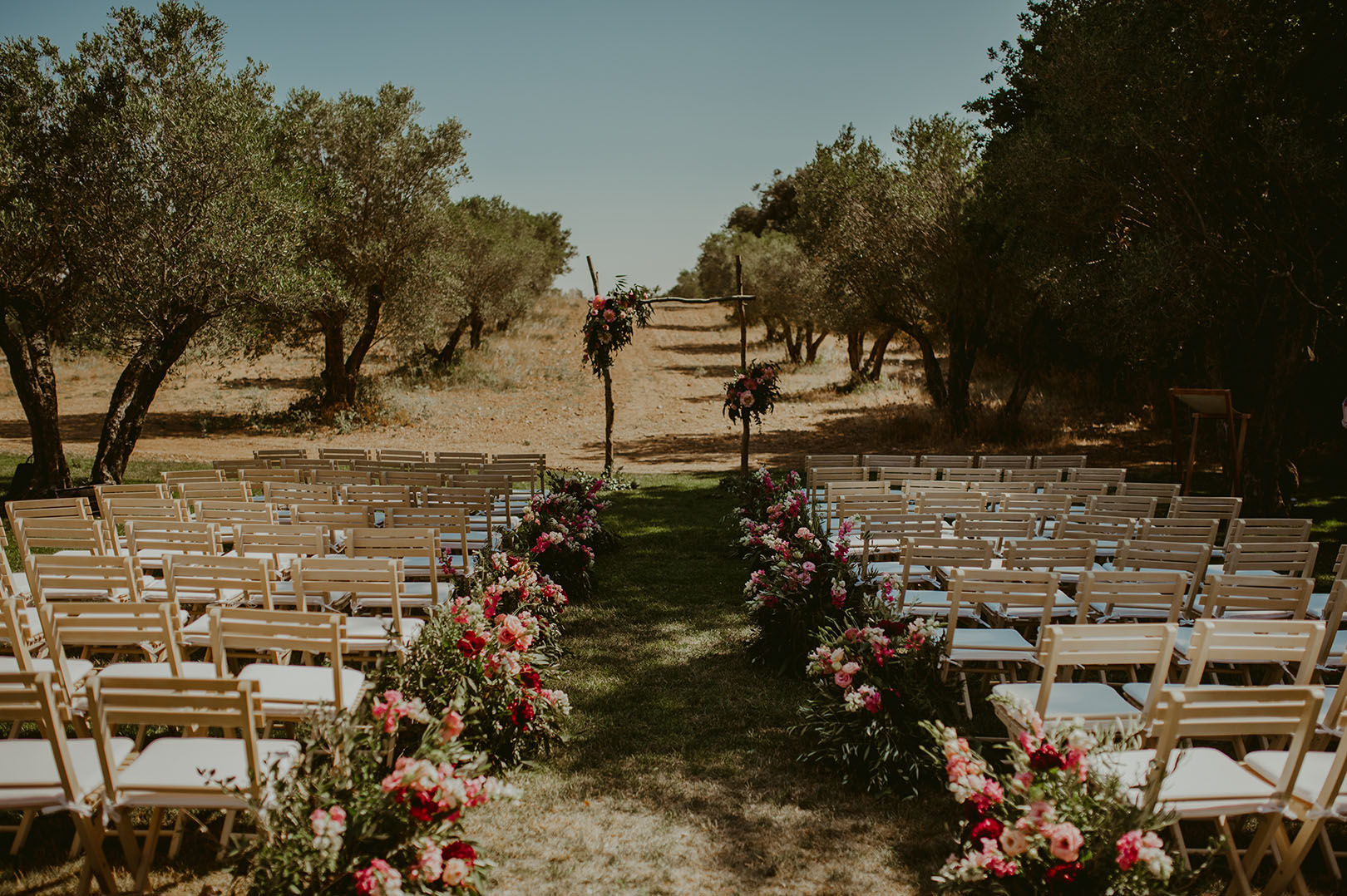 wedding-ceremony-setup-at-spain-wedding-venue-castell-emporda